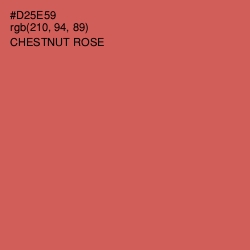 #D25E59 - Chestnut Rose Color Image